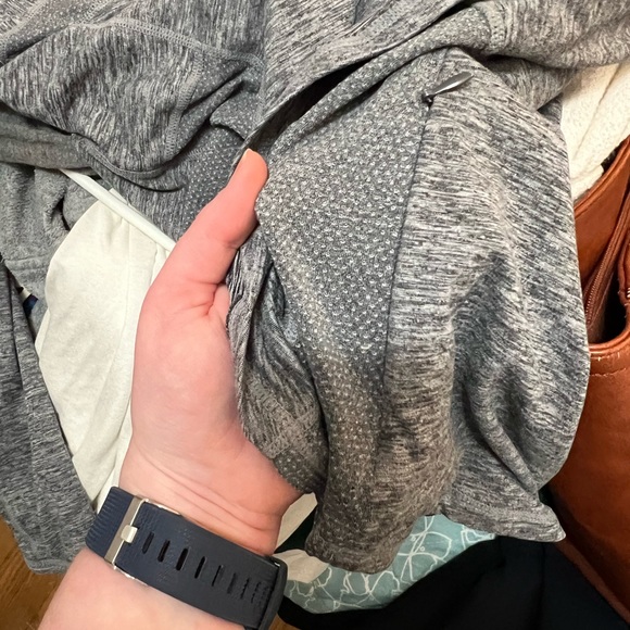 Women's ZeroXposur Grey Athletic/Work Out Long Sleeve Tee Shirt - Picture 6 of 7